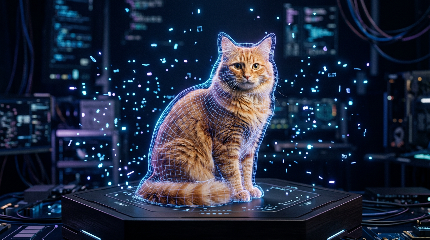 3D Cat Model from a Photo: How AI Turns Your Cat into a 3D Sculpture